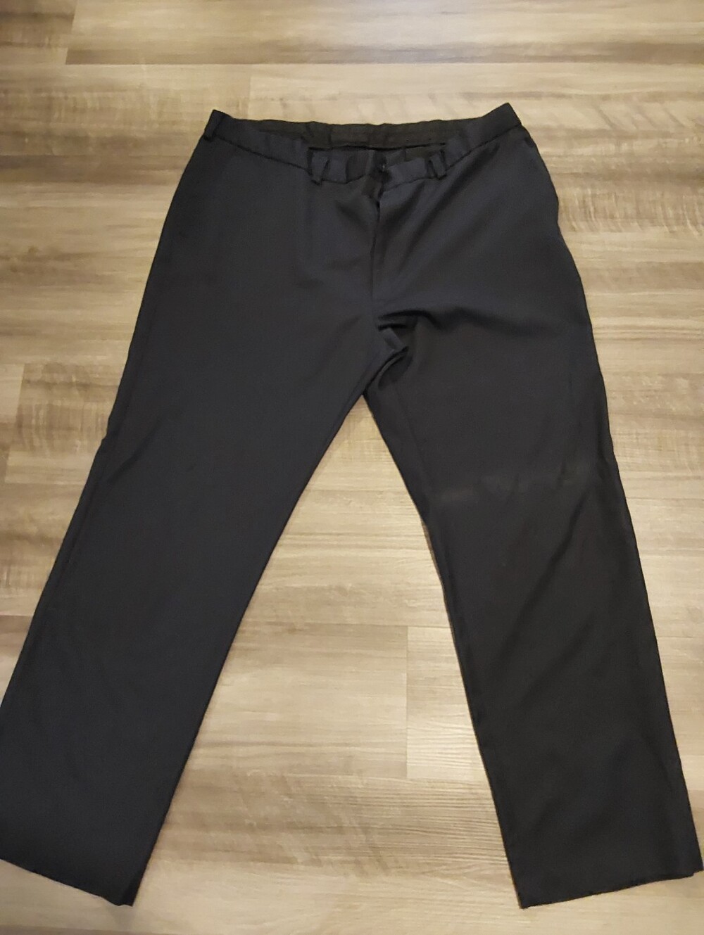 Haggar Men's Navy Dress Pants - Classic Straight Fit 42x32